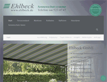 Tablet Screenshot of ehlbeck.de